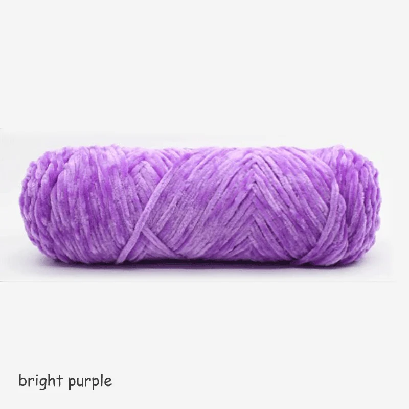 bright purple Пряжа для вязания, хлопок, Детская шерсть, пряжа для вязания крючком, сделай сам, свитер, пальто, линия, мягкий протеин, кашемир, пряжа, шелк, шерсть, шарф, линии - Цвет: bright purple