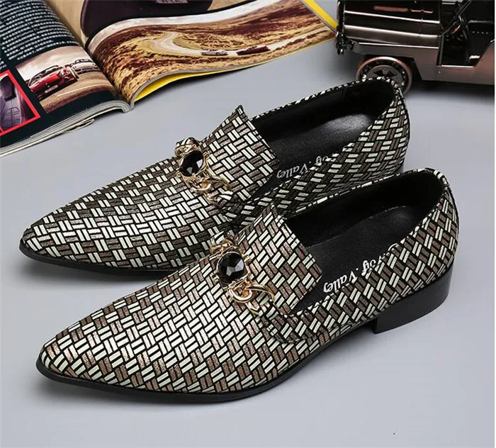 Мужские ботинки в клетку с острым носком на весну и лето | Обувь