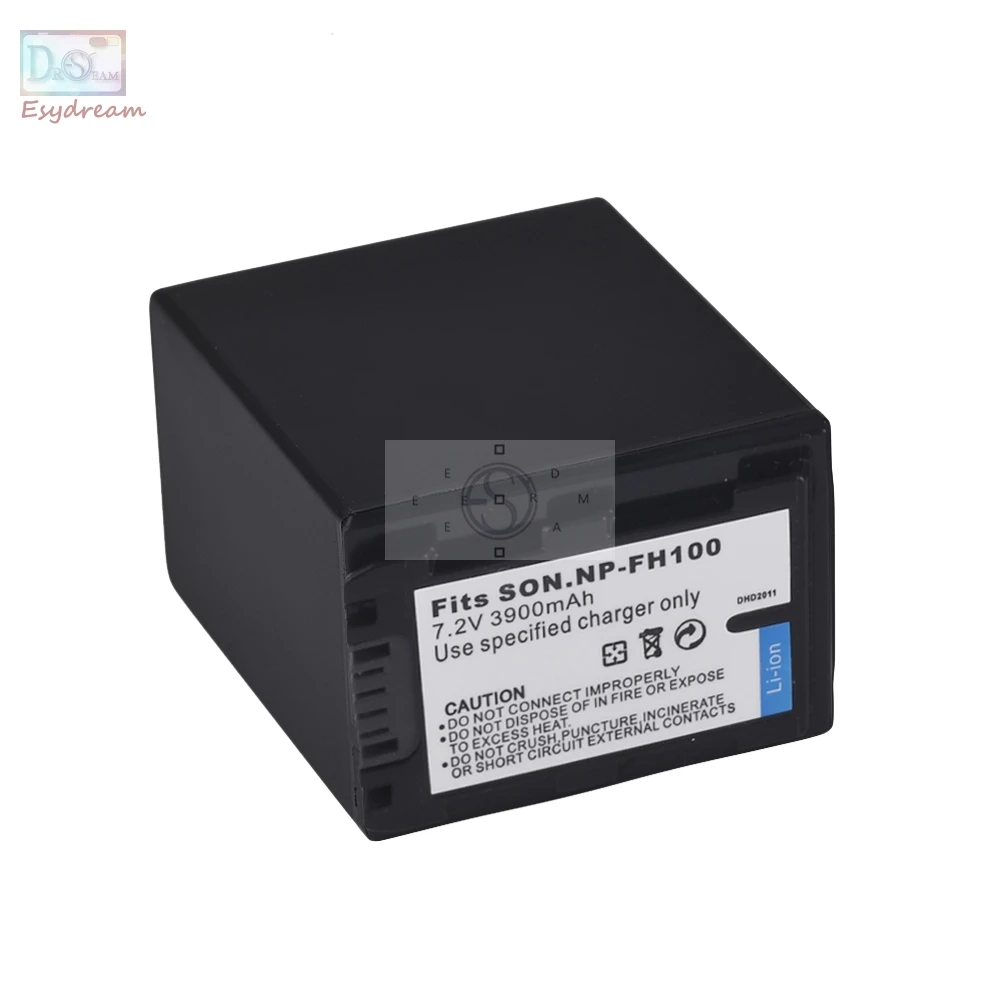 

FH100 NP-FH100 3900mAh Camera Battery for Sony HDR-UX5E HDR-HC7E HDR-HC5E DCR-SR300E DCR-SR42E DCR-SR62E PM099