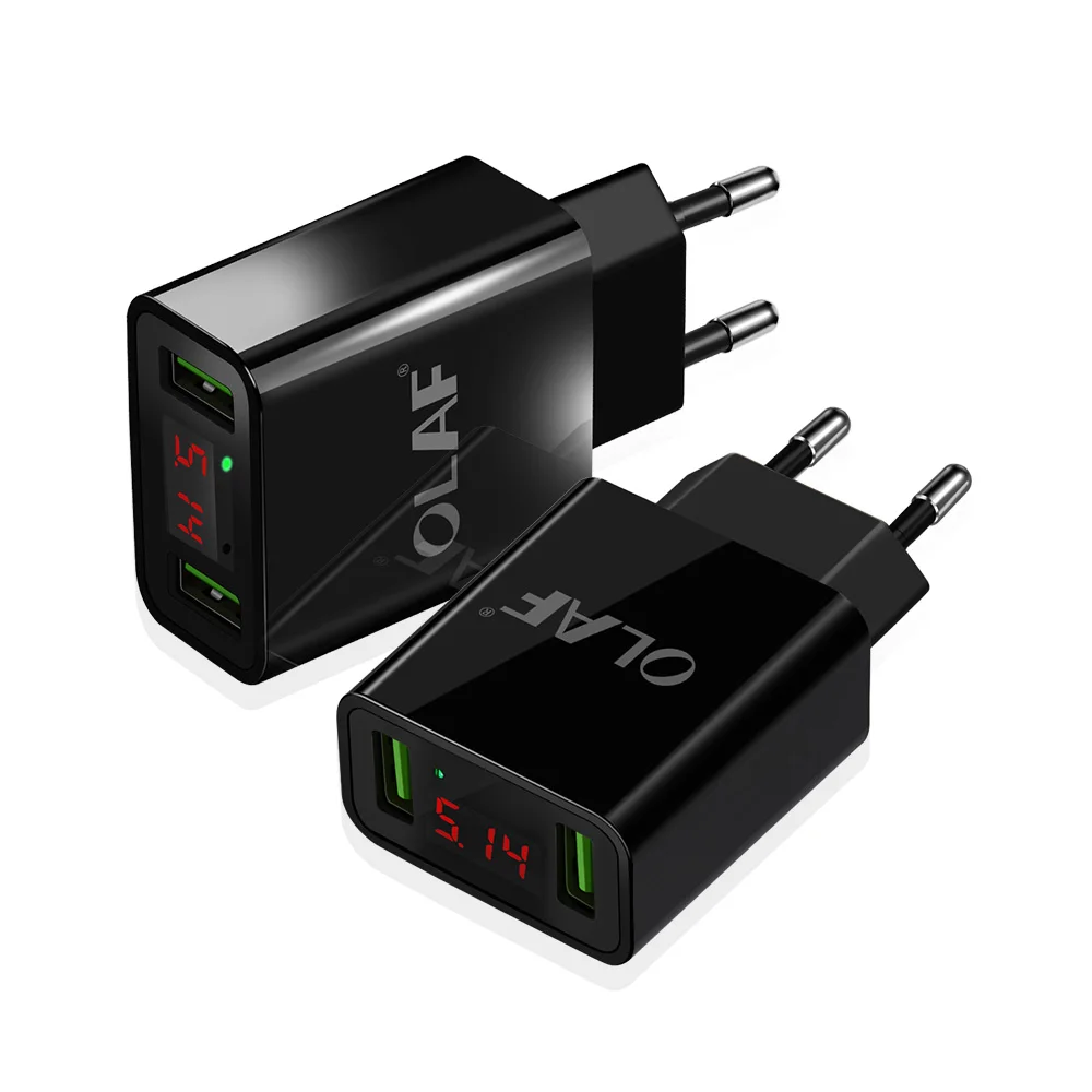 Олаф Multi Dual USB Автомобильное зарядное устройство для iPhone XS Samsung S9 S10 Xiaomi Быстрая