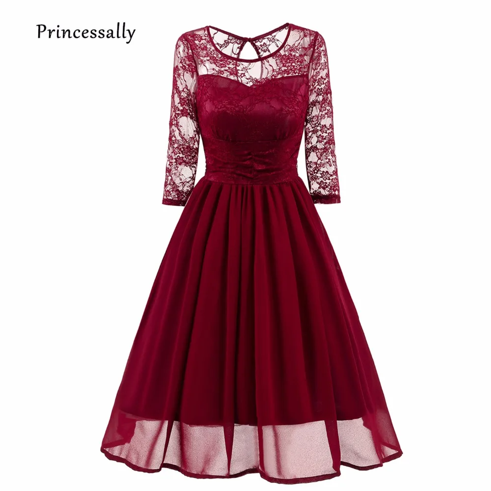 Robe De Soriee новые винно красные прозрачные платья для невесты кружевные темно синие