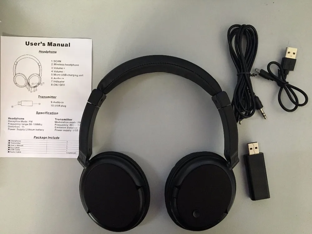 Беспроводная гарнитура перезаряжаемые многофункциональные Hi-Fi стерео наушники Ecouteur для ТВ ПК Pad телефонов MP3 подарок