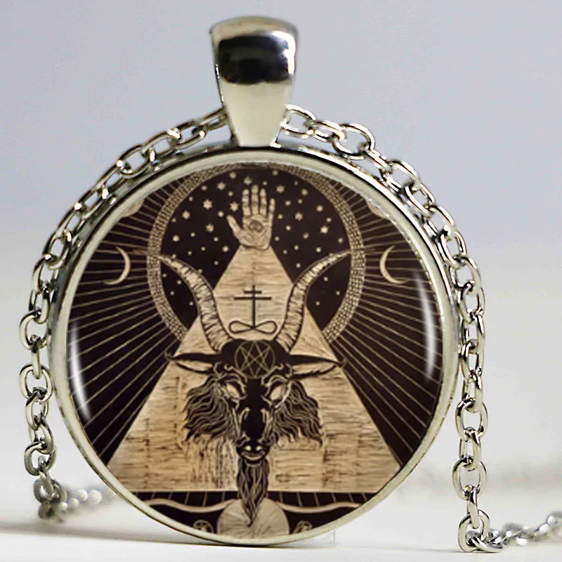 Baphomet пентаграмма бронзовое ожерелье с подвеской женское винтажное ювелирное
