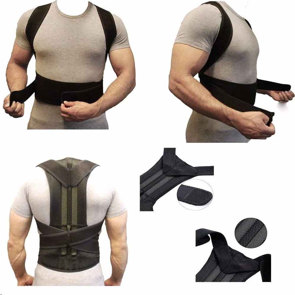 

Adjustable Back Posture Corrector Belt Clavicle Spine Back Shoulder Lumbar Posture Correction Lumbar Brace Support for men women