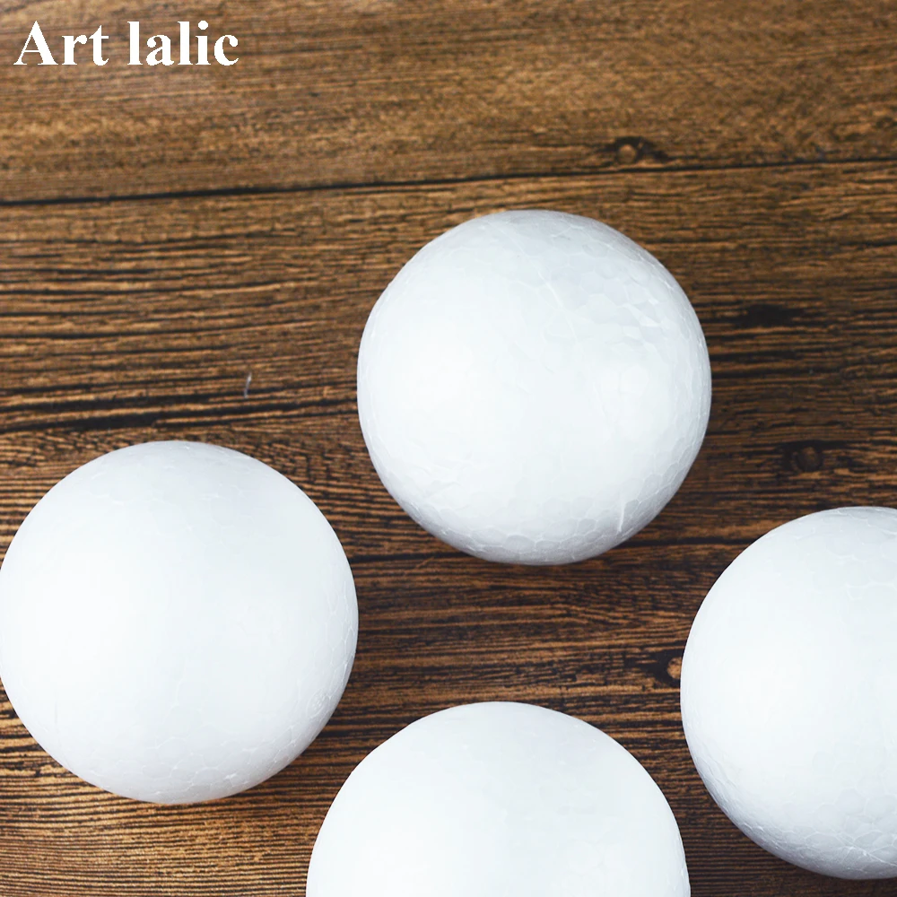 

10Pcs DIY Party Wedding Ball Spheres Decoration Crafts 70MM Modelling Polystyrene Styrofoam Foam Ball Decoration Supplies