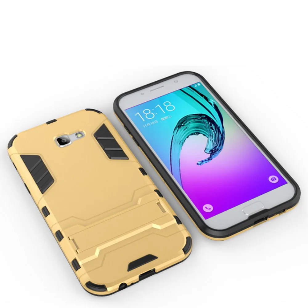 For Samsung Galaxy A3 2017 A320 Resistant Opt Kickstand Armor Hard Rugged Rubber Case 2 in 1 TPU Clip Holster Back Shell Cover |