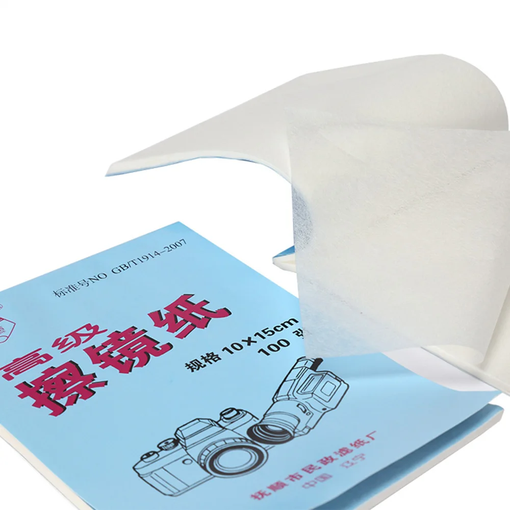 

1pc 100 Sheets Soft Laboratory Lens Wipes Paper Microscope Wipe paper glass Lens Optics Tissue Cleaning paper 10x15cm
