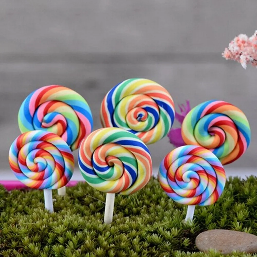 Симпатичные игрушки для леденцов из смолы 2 шт. миниатюрные ремесла сказочные