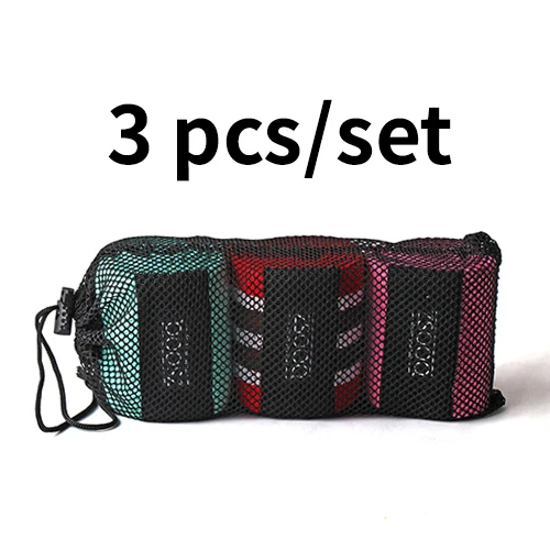 Fitness Hip Loop Resistance Bands Anti-slip Squats Expander Strength Rubber Bands Yoga Gym Training Braided Elastic Bands Sports - Color: A Set (Multi)