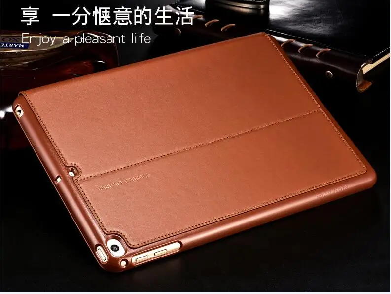 Хороший чехол из натуральной кожи премиум-класса для apple iPad 9,7 дюймов air 1 2, чехол для включения/выключения, защитный смарт-чехол