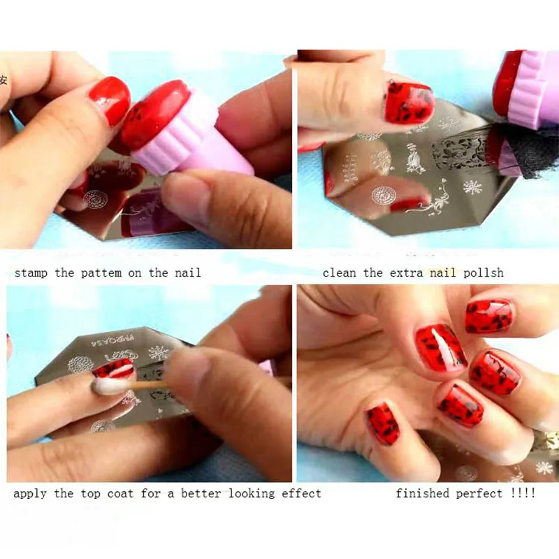 Набор трафаретов для стемпинга ногтей акриловых УФ ногтей|nail stamping|image plateart stamper |