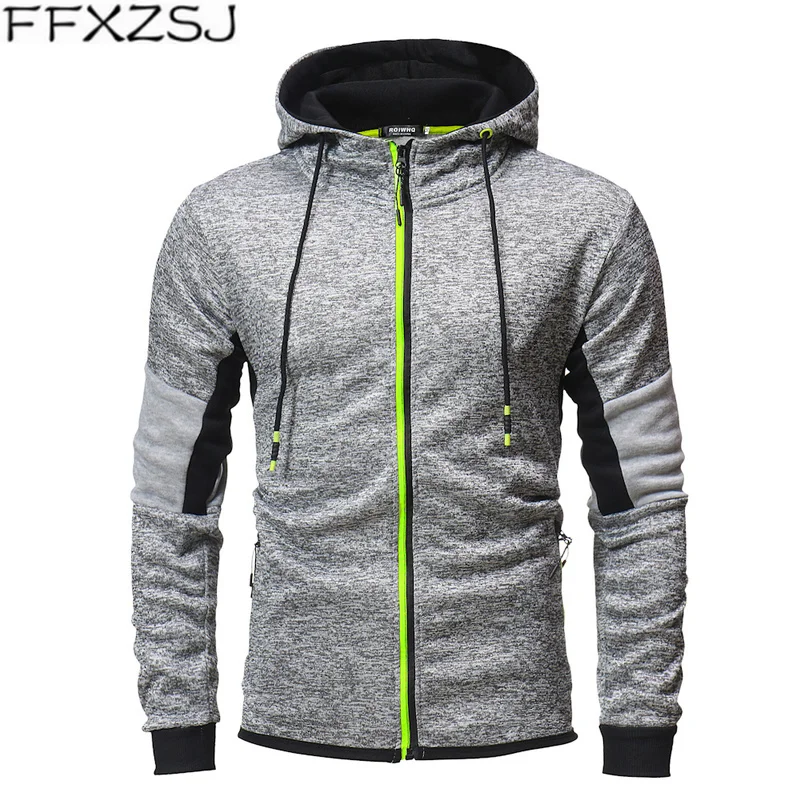 FFXZSJBrand Весна 2019 мужской спортивный костюм на молнии с капюшоном для бега мужские спортивные комплекты