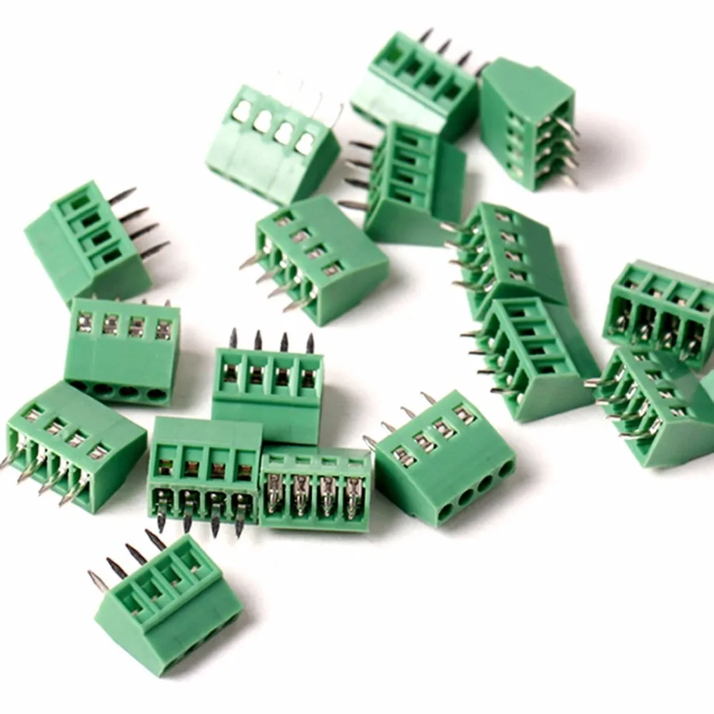 15 шт. 2,54 мм Шаг PCB винтовой клеммный блок 3P 150V6A UL, 130V8A IEC, CE Rohs