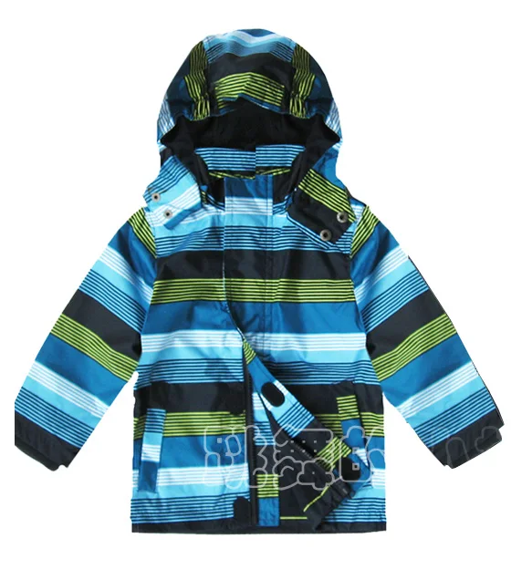children/kids/toddler/baby boys jacket baby blue striped windproof/waterproof w cotton lining |