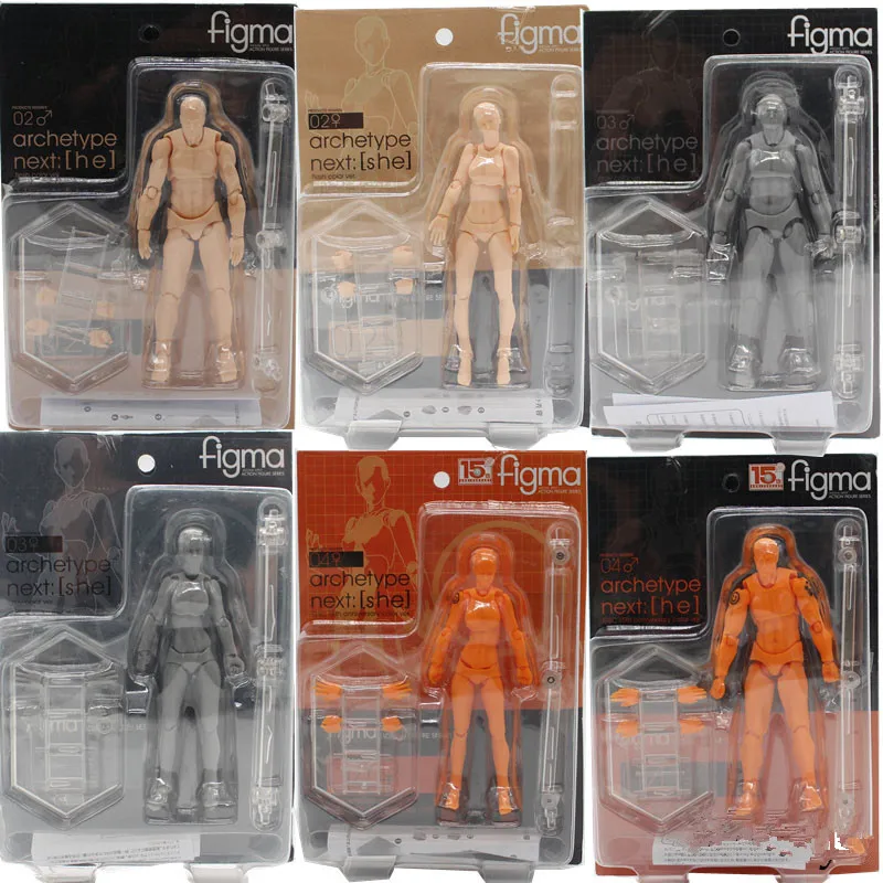 Figma BODY KUN / CHAN серая оранжевая желтая ПВХ фигурка модель игрушек 14 см KT3739|Игровые