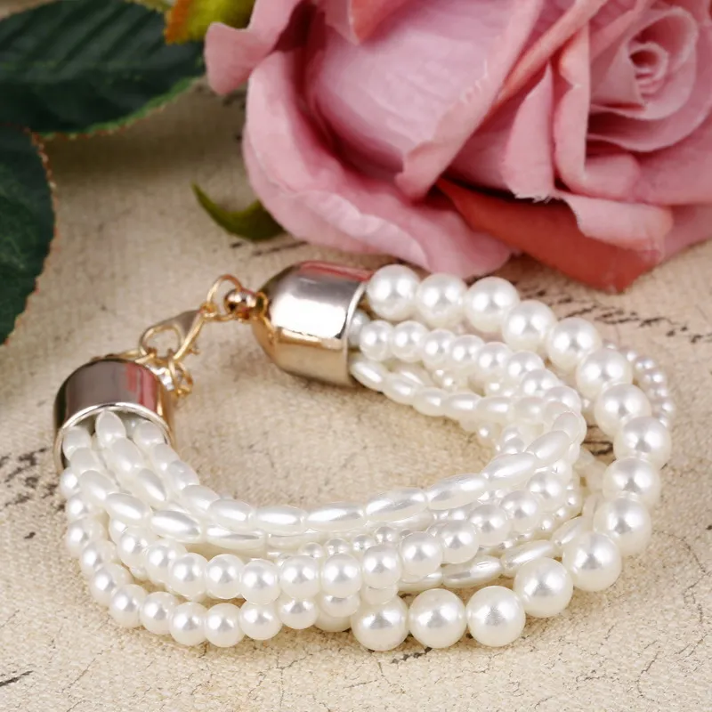 ZOSHI модные аксессуары имитация жемчуга для женщин с многослойным покрытием