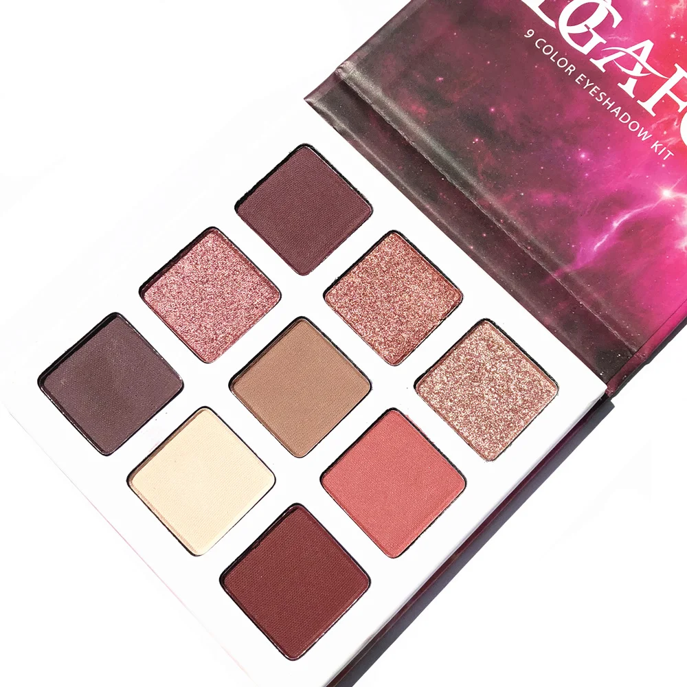DGAFO 9 цветов палитра теней для век пудра пигмент макияж длительное мерцание