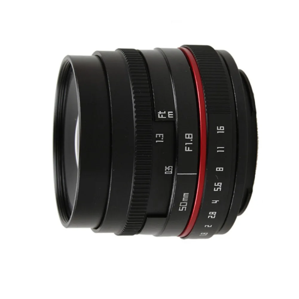 Объектив фотокамеры 50 мм f/1 8 APS-C F1.8 для Panasonic Micro 4/3 m4/3 GF1 GF2 GF3 GX85 GF6 GX1 GX7 GX8 G85 G80 GH5 GX80 GH2