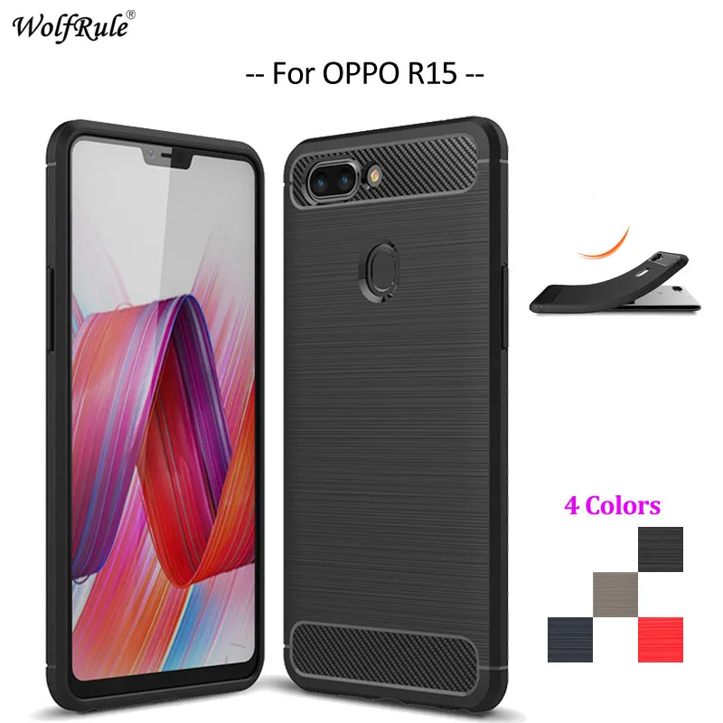WolfRule For Cover OPPO R15 Case Standard Edition Soft Silicone Rugged Bumper Pouch Phone Bag 6.28'' | Мобильные телефоны и