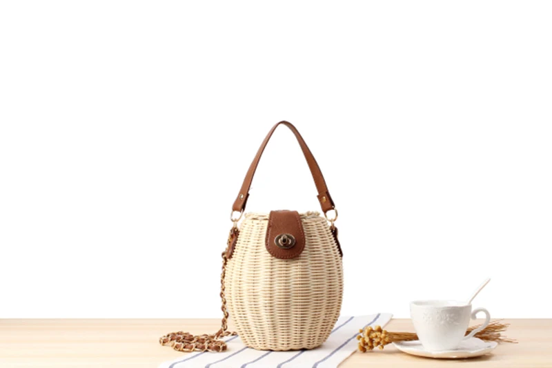 Роскошная дизайнерская женская сумочка Бамбуковая сумка ручной работы бохо