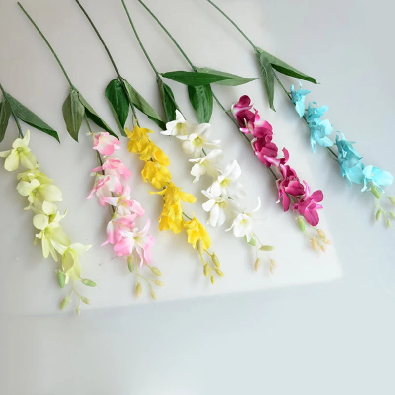 Моделирование небольшая одинарная сумка Орхидея искусственные цветы DIY