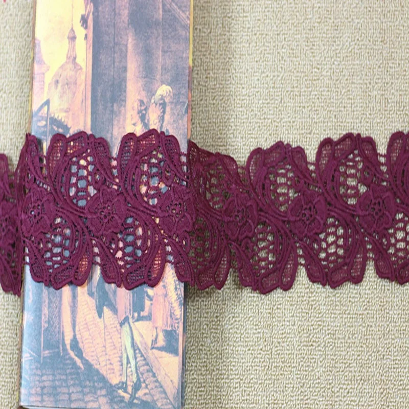 2 ярда/ширина 10 см винно-красная кружевная отделка домашнее украшение аксессуары