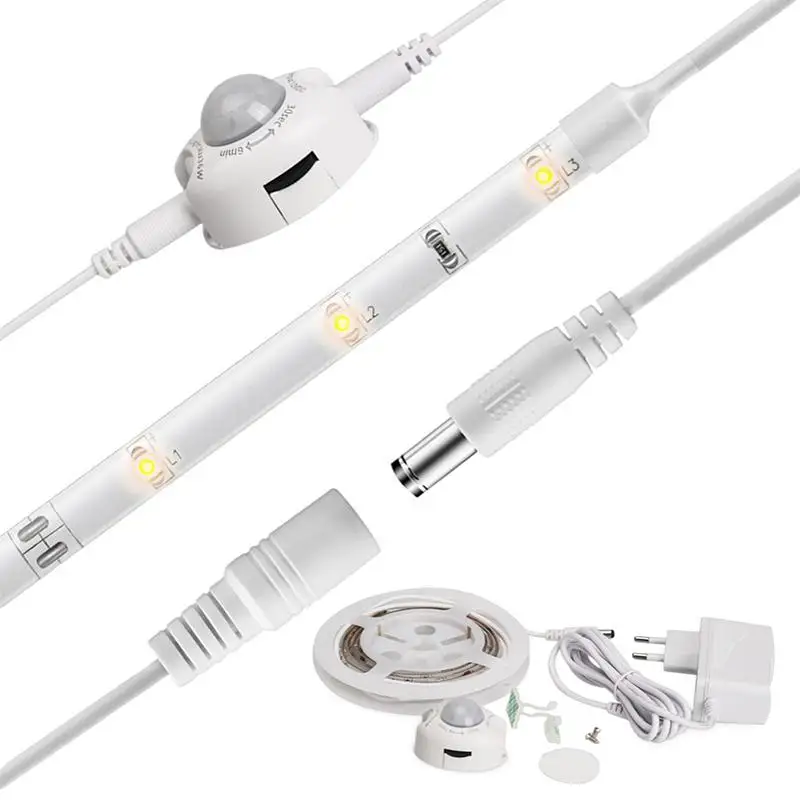 12 В 36 LED лампа для шкафа Ночной Датчик 1 5 м датчик движения светодиодная лента