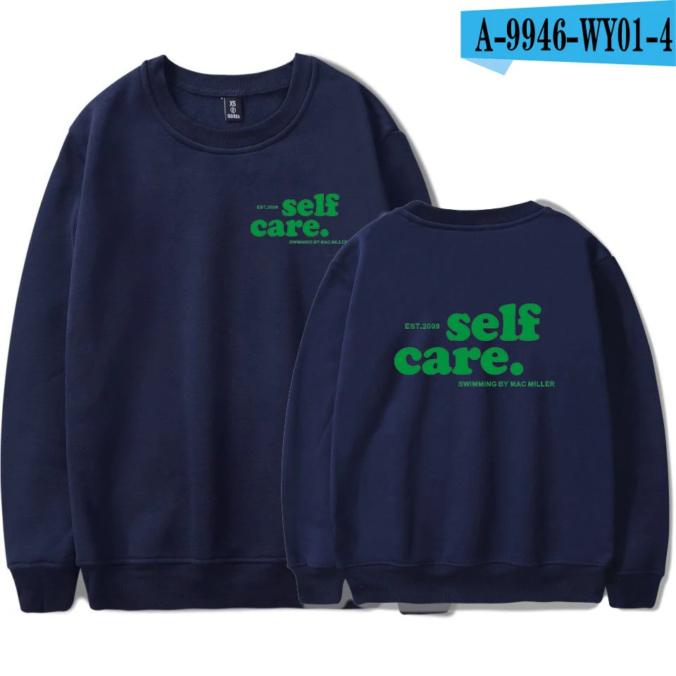 Navy Blue Mac Miller толстовки для плавания, мужские повседневные толстовки с круглым вырезом, Harajuku пуловер, толстовка, модные женские крутые топы размера плюс - Цвет: Navy Blue