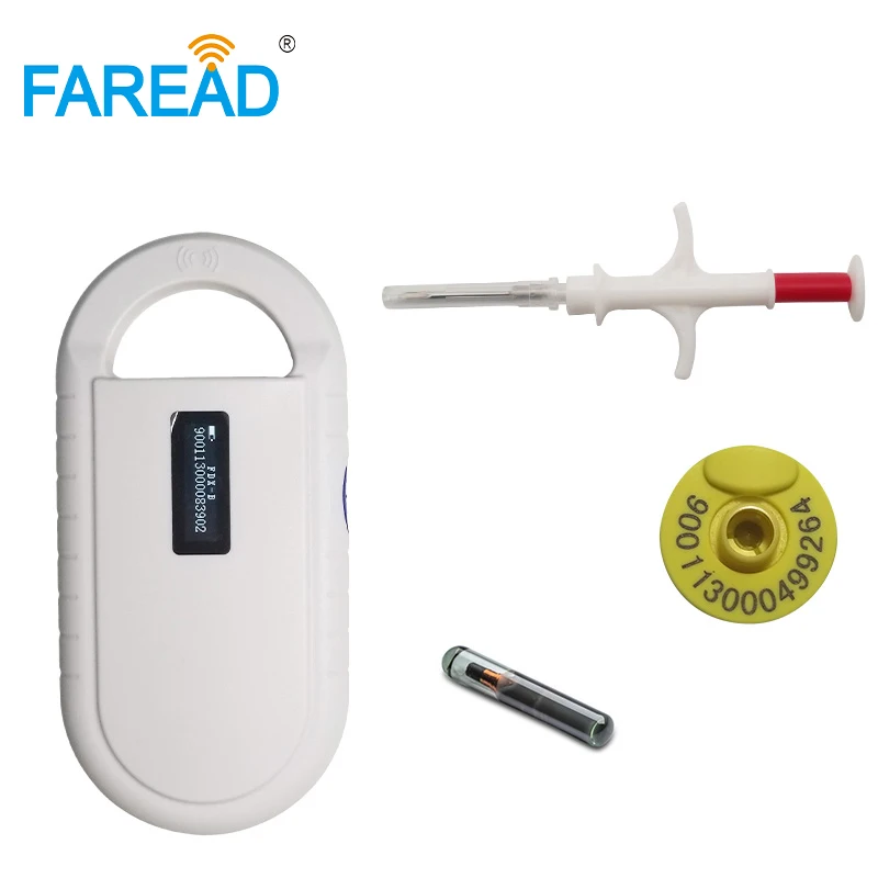 Портативный сканер RFID 134 2 кГц для считывания микрочипов домашних животных |