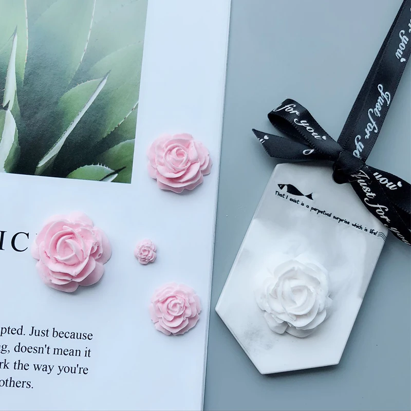 Силиконовая мини форма с цветами розы 4 картриджа искусственные для украшения