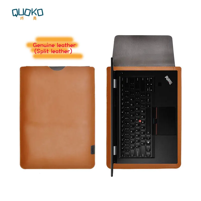 Ультратонкий чехол для ноутбука Lenovo Thinkpad X1 Carbon 2018 из натуральной кожи|laptop sleeve