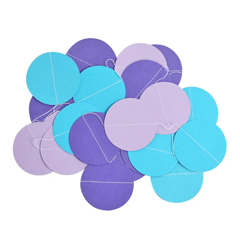 25 шт./компл. ручная работа синий светло фиолетовый белый бумажный с помпоном