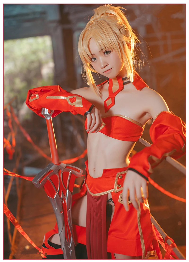 Костюм для косплея Fate/Apocrypha FA Fate/stay night костюм Мордред Красной саблей летние