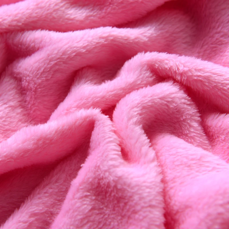 Постельные принадлежности розовый чистый цвет фланель домашний текстиль