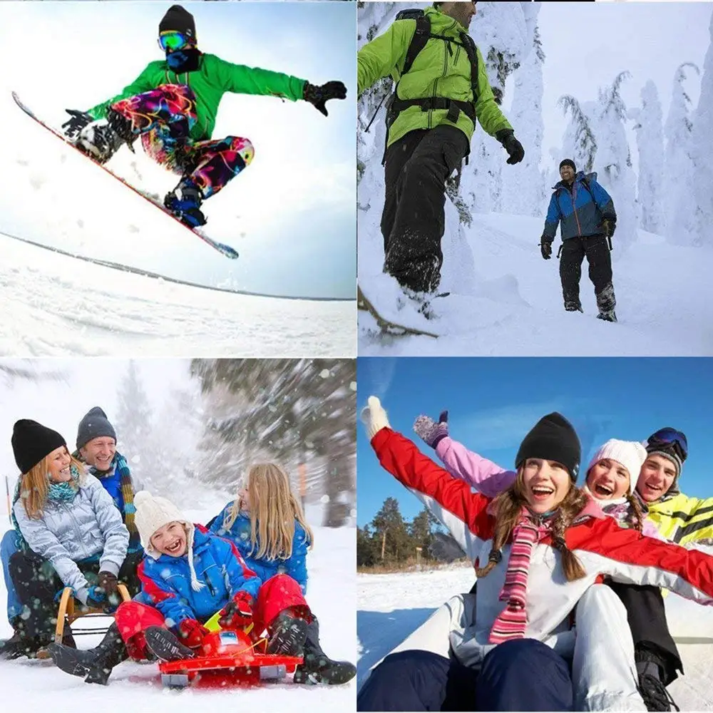 Вязаная шапка с беспроводными наушниками гарнитура шляпа музыка вязать на