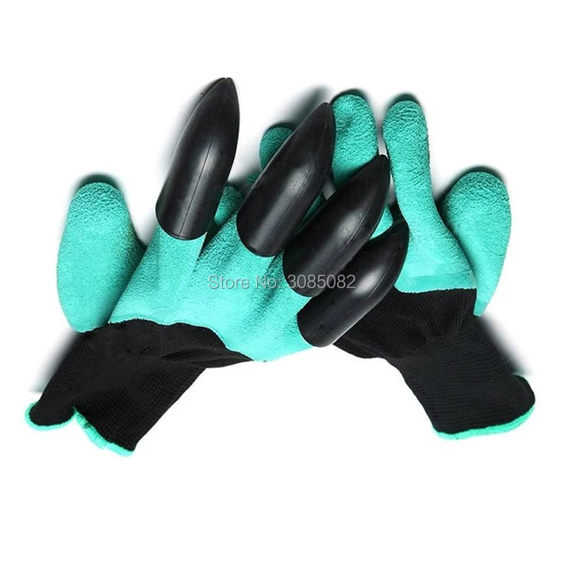 2017 г. Лидер продаж 1 пара латекса строителей сад копать посадки перчатки с 4 ABS