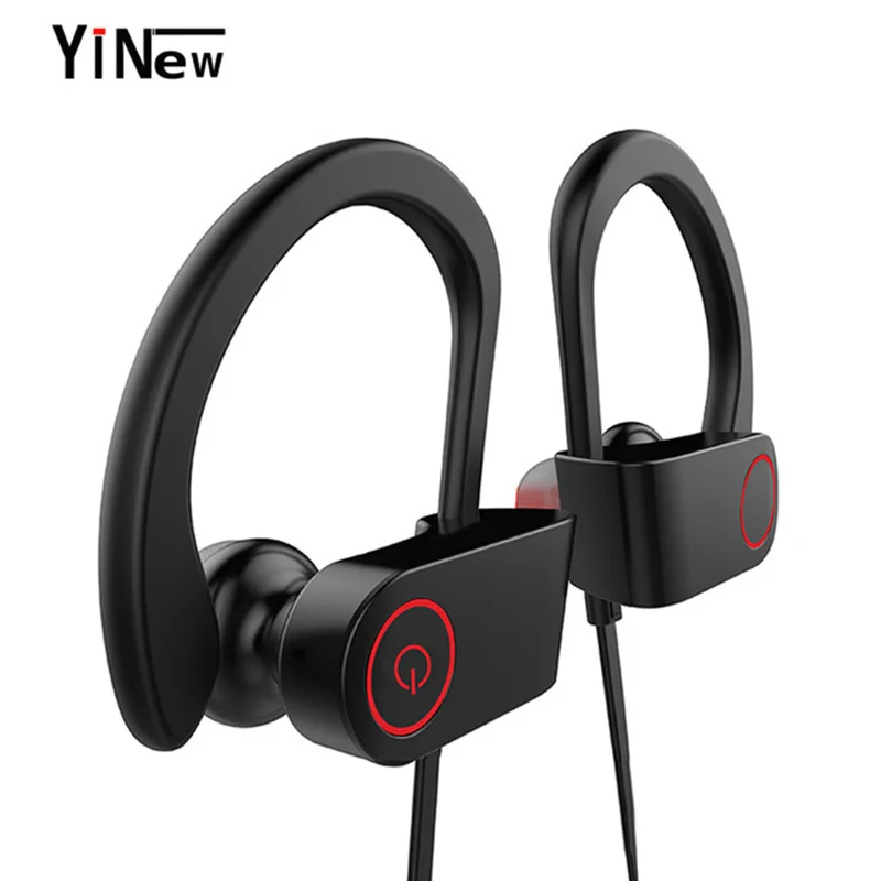 3D стерео Bluetooth наушники супер басовый нашейные Беспроводные спортивные