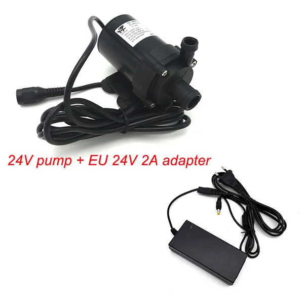 24v pump EU24V2A 660A DC 12 В 24 В погружной водяной насос 1000л/ч максимальный расход бесщеточный циркуляционный насос - Напряжение: 24v pump EU24V2A