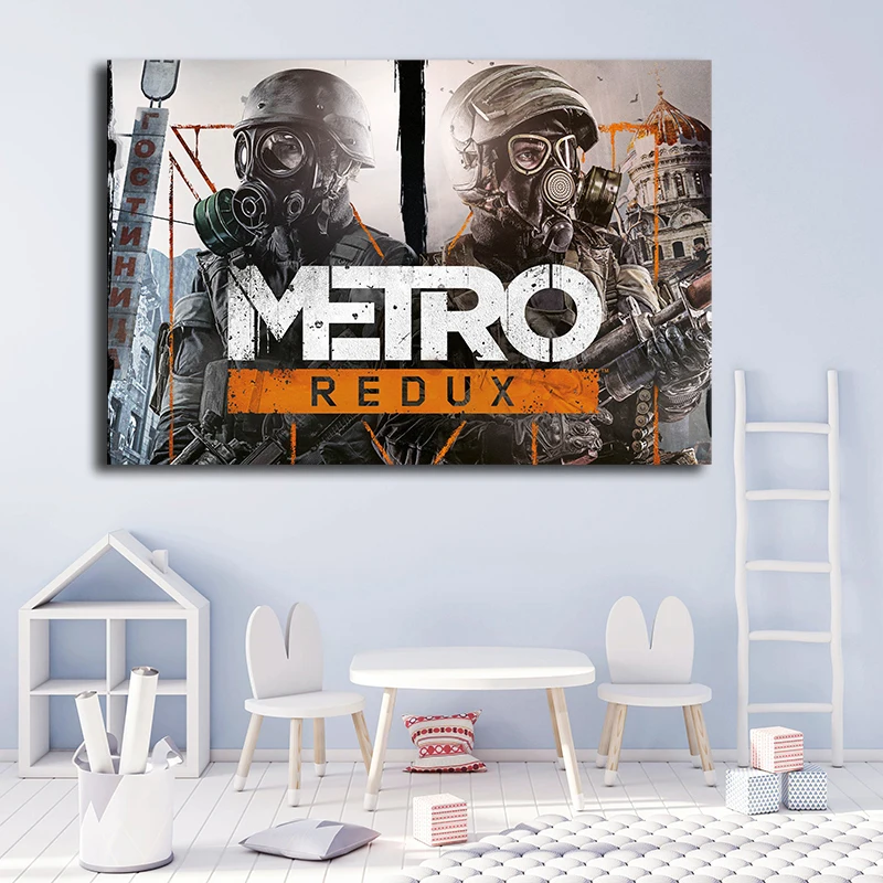 Metro Last светильник редукс Steam 2034 Плакаты Печать на холсте Декоративная Настенная