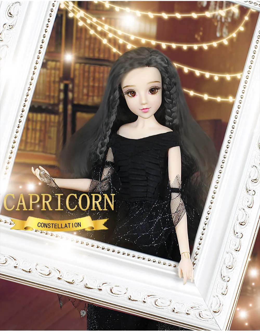 BJD Blyth кукла mm Девушка созвездия серия 35 см совместное тело куклы имя Capricorn black hair