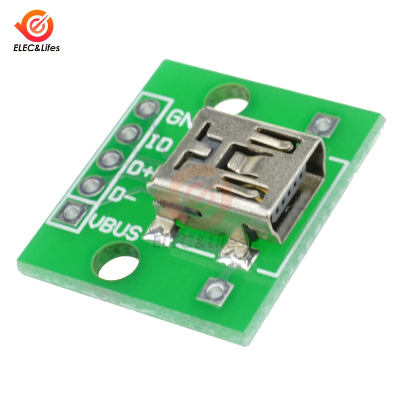 5 шт. мини флеш накопитель USB с гнездовым соединителем Интерфейс до 2 54 мм DIP PCB