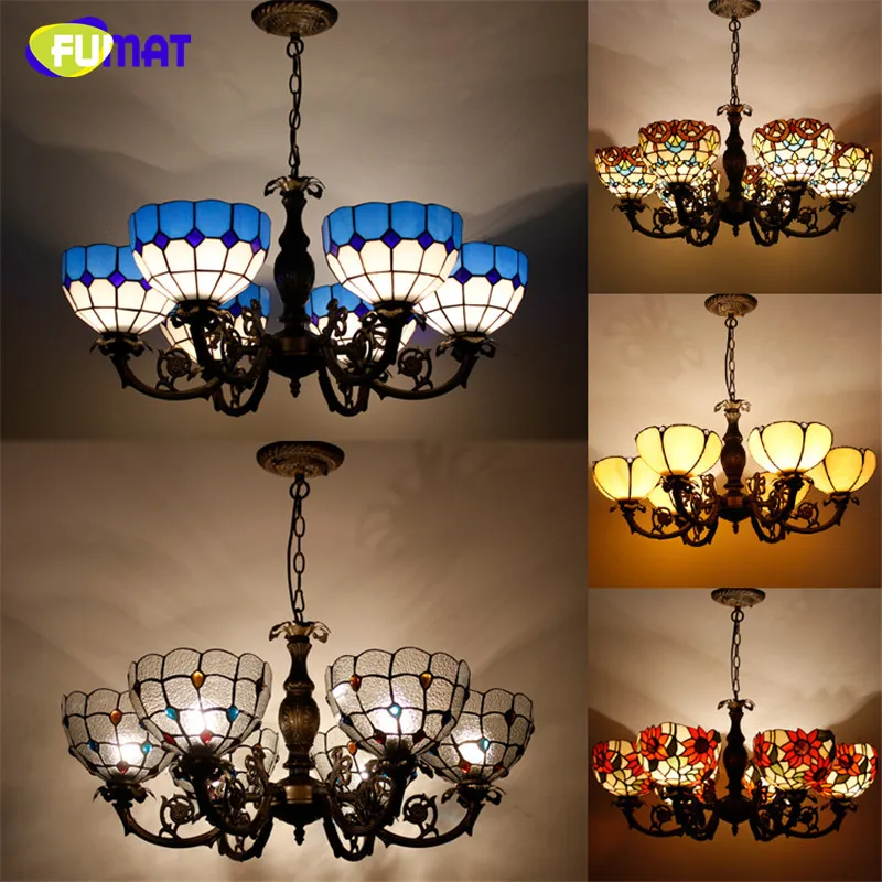 Фумат витражная Подвесная лампа античные подвесные светильники Горячая изгиб