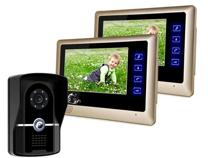 

Yobang Security 7"Video Doorbell Rainproof Door Camera Intercom System HD 700 lines Touch Screen Monitors Doorphone Speakerphone