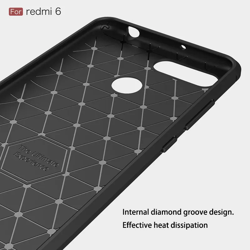 Thin Soft Tpu Phone Case For Redmi 6 Matte Non-slip Silicone Protective Back Cover 6A Business Pro | Мобильные телефоны и