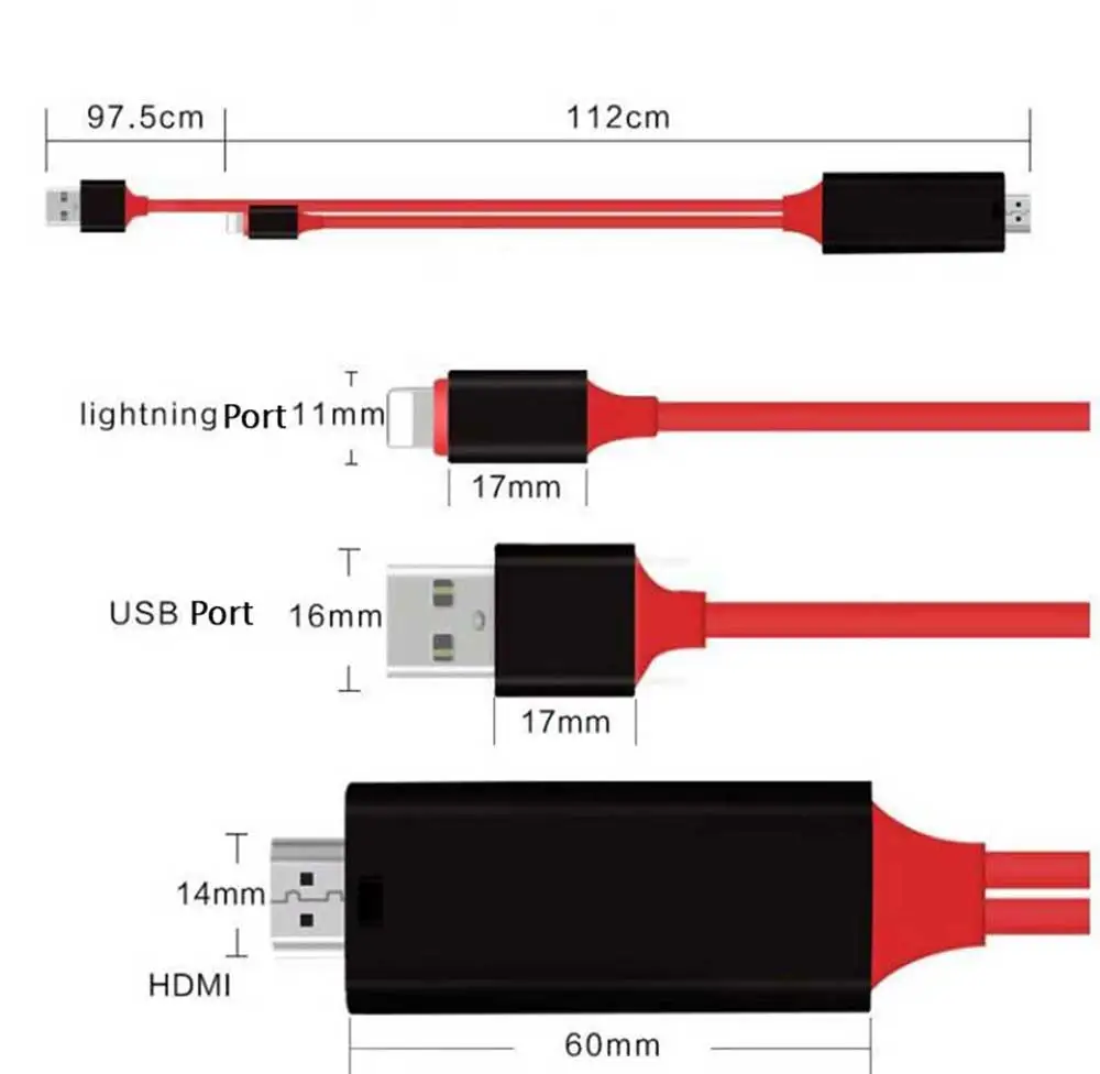 8 Pin Micro USB C для Pro HDMI HDTV AV кабель адаптер для iPhone 5 5S 6 7 Plus Ipad зарядка USB HDMI адаптер кабель Z2