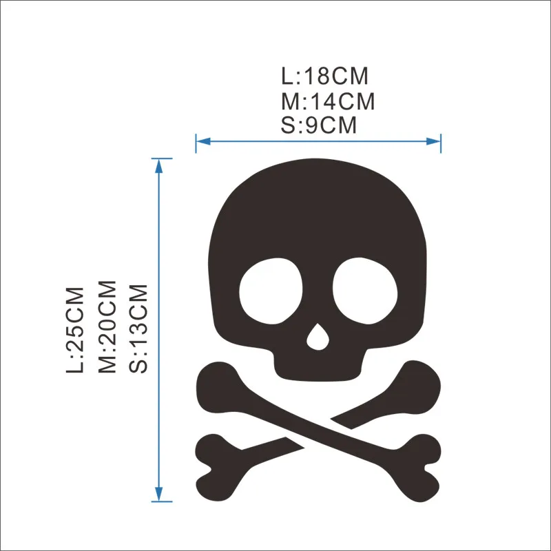

Cool Skull Office Seat Stickers Toilet Car Wall Sticker Decal adesivo de parede Home Decor mural Bathroom Vinyl Wall Decal