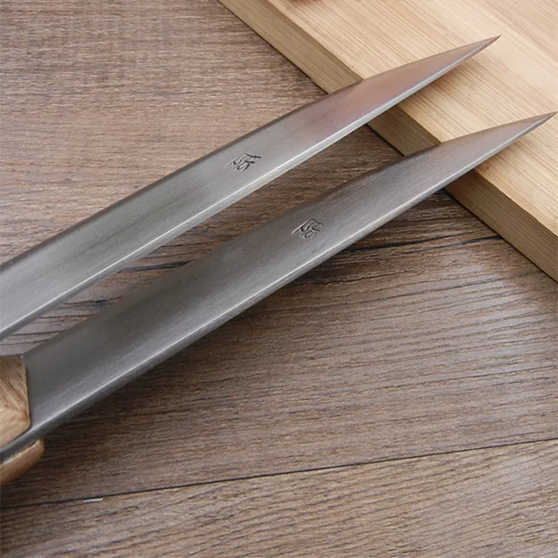Stainless Steel Handmade Forged Kitchen Professional Boning Knife Slaughter House Bleeding Tool Splitting Meat Butcher | Дом и сад