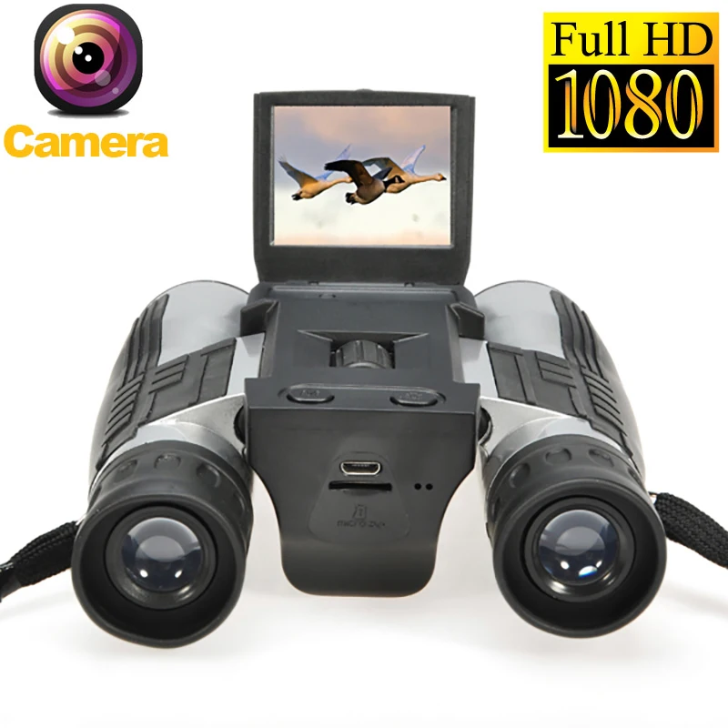 12x32 зум цифровой бинокулярный телескоп камера 5MP CMOS сенсор 2,0 ''TFT Full HD 1080p DVR для фото-и видеозаписи USB бинокль