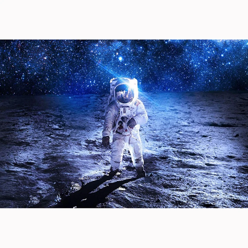 Алмазная 5d картина полноразмерная мозаика с изображением космонавта пейзажа для