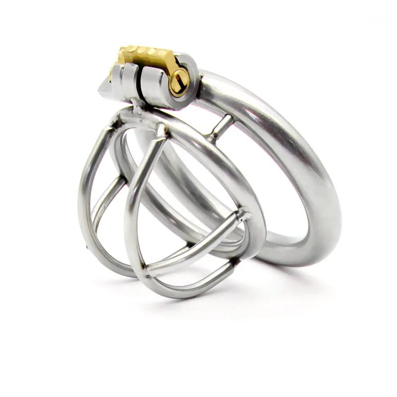 Нержавеющая сталь Мужской верности Устройство замки клетка для пениса